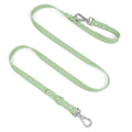 Wisedog Waterproof Dog Leash – 5ft/6ft Adjustable with 2 Metal Swivel Hooks, Easy to Clean Dog Leashes for Small, Medium, Large Breed Dogs (Sage Green,L)
