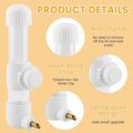 9.4 Fl Oz Bird Water Dispenser, No Mess Spring Valve Water Bottle with Parrot Bite Perch, Flexible Installation, for Sma