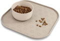Pet Feeding Mat, Waterproof Anti-Slip Placemats for Dog Cat Bowl Silicone Pet Food Mat, Raised Edge Prevent Spills on Fl