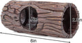 REPTIZOO Reptile Hide Cave Resin Hollow Tree Trunk Hideout Hermit Crab Climbing Toys Reptile Shelter Sleeping Cave for A