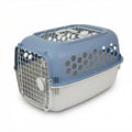 Cat Carrier Hard for Small Dogs & Cat Carriers, Top Load & Front Entry Travel Crate, Ventilation & Security Lock for Small Pets up to 30lbs, Durable Small Animal Cage, 24in, Blue