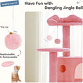 DUMOS 54-inch Cat Tree Tower with Scratching Posts, Indoor Use