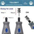 TSLOBIT Diamond Dog Nail Grinder Bits Attachment,1/8'' Pet Nail Grinder Wheel for Dremel Dog Nail Grinder, Diamond Rotory Bit for Dogs&Pets Nail Care（Large B）