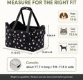 Center Console Dog Car Seat Safe Travel for Small Dogs Under 15 lbs Detachable Washable Pet Carrier with Storage Pockets