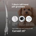 Professional Left Handed Curved Dog Grooming Scissors for Lefty Groomers 35° Arc Grooming Shears for Dogs Pet Cat Japane
