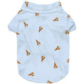 Tangpan Stipes Tropical Print Pet Dog Shirt Puppy Summer Hawaiian Beach Polo Shirts Clothes(Blue,XL)