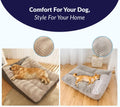 MRFLUFFYFRIEND™ Calming Dog Cushion Bed – Orthopedic Plush Dog Pillow for Small, Medium & Large Dogs, Washable Soft Dog 