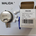 Malida Stainless Water Pressure Test Gauge, Water Pressure Detector for Aquarium Meter 0-1.6MPa 0-220psi Reverse Osmosis