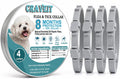 Craveit Flea and Tick Collar for Dogs, 4 Pack, Small Dogs Under 18 lbs