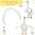 Shinylin 1 Pcs Porch Goose Wings Flat Edge, Arms for Lawn Goose