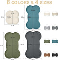 SMILOOL Waterproof Silicone Pet Food Mat with Raised Edge for Dog & Cat
