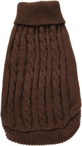 Knitted Small Dog Sweater, Turtleneck Pullover Warm Winter Puppy Clothes