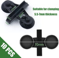 LINLAN 10 Pieces Aquarium Divider Suction Cup Clips, Glass Fixing Clips, Plastic Mesh Board Isolation Holders for Fish T