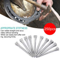 250PCS E6 High, Nail Steel Hoof Peg Securing Horse Shoe Nails Quality Horseshoe Firmly Horse Tool Accessory