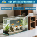 Quiet Aquarium Air Pump 3W Fish Tank Oxygen Aerator Pump with Air Stone Airline Tubing Check Valve Aquarium Bubbler for 