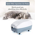 HITOP 2W Single Outlet Aquarium Air Pump, 25GPH Fish Tank Aerator with Accessories, Quiet Oxygen Pump for Small Tank up 