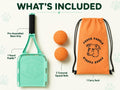 Dog Ball Launcher with 2 Balls - Long-Distance Ball Thrower for Dogs with Ergonomic Grip & Carry Sack – Hands-Free Picku