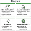 TIMEONIA XL Bird Cage Liners 23.6 x 35.4 Inch, 20 Pack Thick Bamboo Charcoal Bottom Tray Pads, Super Absorbent Leak-Proof Disposable Paper Mats for Parrots, Macaws, Cockatiels, African Greys, Conures
