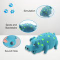 Andiker Dog Squeaky Toy, Dots Latex Dog Chew Toys with a Oinks Sound Squeaker Grunting Pig Dog Toy Durable Self Play 8" 