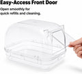 Large Chinchilla Dust Bath House, 11 in Clear Enclosed Hideout