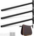 4 Pcs Heavy Duty Saddle Pad Rack, Wall Mounted, Single
