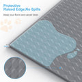 Pee Pad Holder for Dogs,Silicone Dog Puppy Pad Holder, 34 x 28 No Spill Raised Lip High Edge,Portable, Leak-Proof Mat Ho