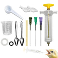 Baby Bird Feeding Syringe Set, Small Pet Parrot Feeder Hand Feeding Tubes Kit, Parrot Feeder Tubes Measuring Tools, for Baby Birds Small Pet