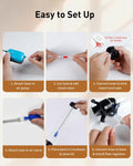 Pawfly Brine Shrimp Hatchery Kit, Shrimp Egg Incubator, Brine Shrimps Hatching Set, Artemia Hatchery with Air Pump, Live