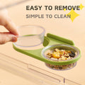 Magnetic Reptile Feeding Ledge with 2 Pack Plastic Bowls Food Feeder Water Dish for Crested Gecko Dwarf Hamster (Gray(Pa