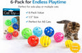 bulk buys Balls with Bells Cat Toys Set, Medium Breeds