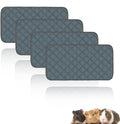 4 Pack Guinea Pig Cage Liners Washable Guinea Pig Bedding Reusable Waterproof Super Absorbent Guinea Pig Pee Pads Anti S