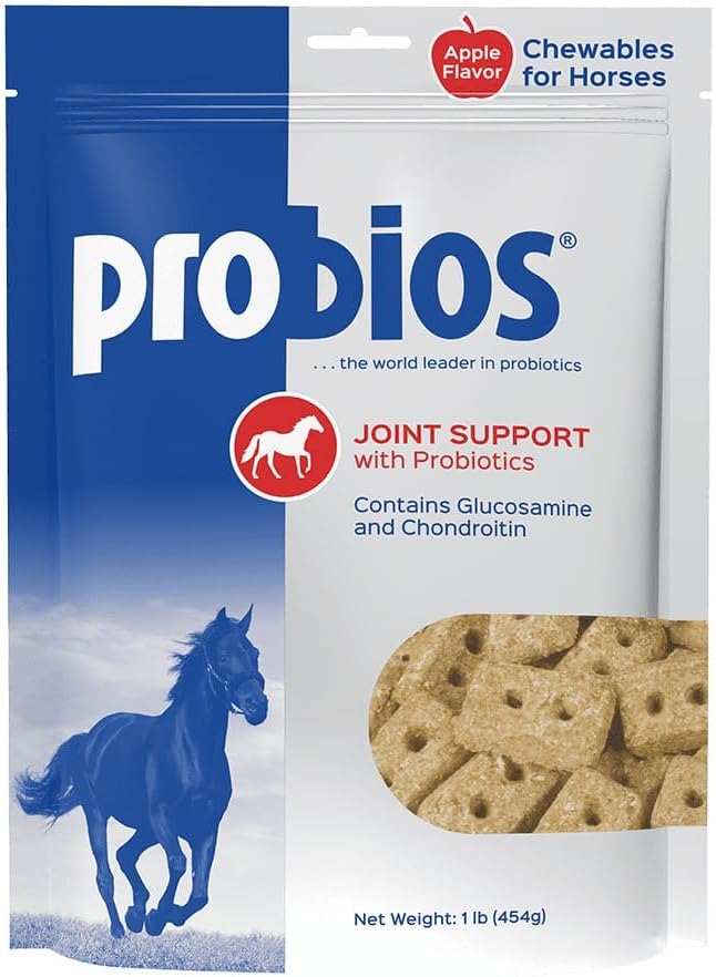 Probios Horse Treats for Hip and Joint with Glucosamine, 1-Pound