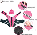 Mklhgty Dog Life Jacket, Reflective Dog Life Vest with Removable Neck Float High Buoyancy for Swimming and Boating, Rips