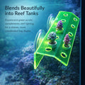 kcrygogo Fluorescent Green Coral Frag Holder Acrylic Coral Rack with Powerful Double Suction Cup Suitable for Household 