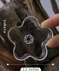 Aquarium Shrimp/Small Fish Feeding Dish Feeder Dish, Acrylic Material, Mini Size (Sakura Shaped)