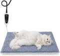 ZOMISIA Cat Heating Pad - 11 Adjustable Temperature and 25 Timer Options, Heated Cat Bed Indoor with Chew-Resistant Cord for Small Dogs, 18x18 Inch
