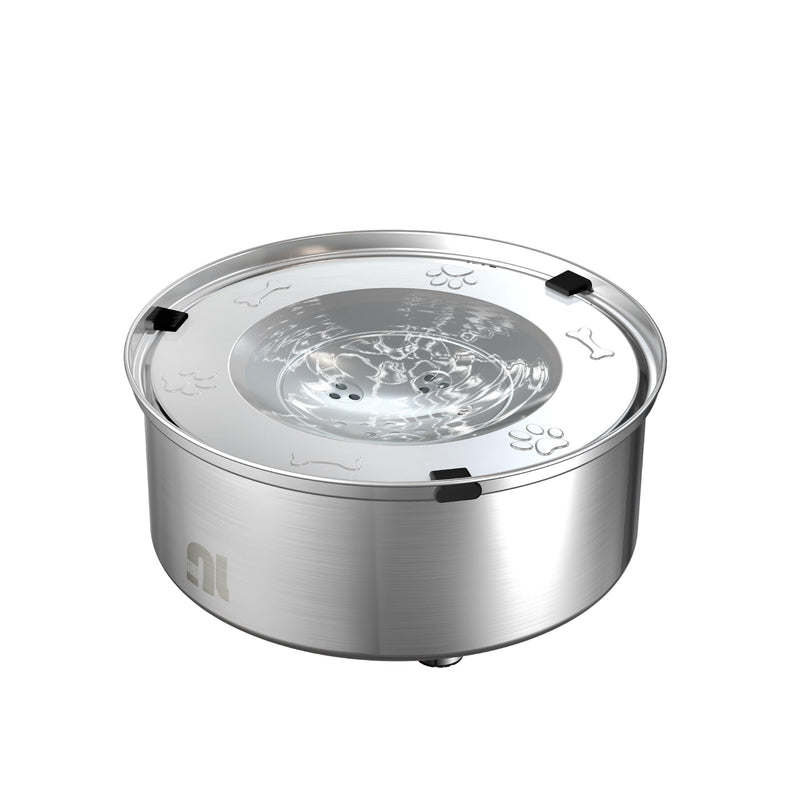 1L/0.26 Gallon Dog Water Bowl No Spill, Stainless Steel No Spill Water Bowl for Dogs, Slow Water Dog Bowl, No Splash Dog Water Bowls