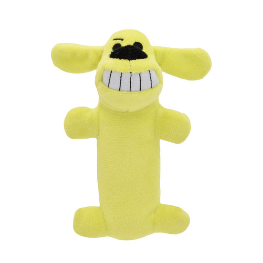 Multipet Original Loofa Dog Plush Toy - Squeaky Toy for All Dogs - Extra Soft Plush - Stuffed Animal Dog Toys for Playing (1 Count, 6”, Random Color Surprise)