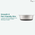 PEGGY11 Nonslip Stainless Steel Dog Cat Bowls, 2 US Cup, 2 Count