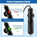 25W Mini Aquarium Heater Submersible Constant Temperature Fish Tank Betta Heater Free Thermometer Sticker Suitable for 1