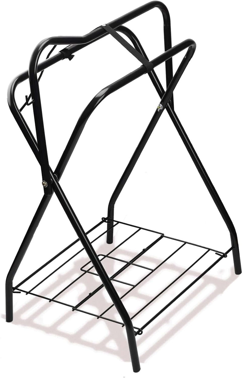 Saddle Rack Portable Folding Horse Saddle Stand for English and Western Saddles,28