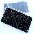SOUJOY 3 LB Small Aquarium Substrate Gravel Sand, Polished Smooth Fish Tank Gravel, Black Crystal Chip Stone, Natural De