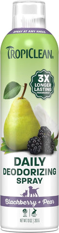 TropiClean Dog Perfume Spray, 3X Long-Lasting BlackBerry & Pear Scent, 10oz