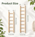 2 Pack Bird Ladder, Wooden Bird Ladder for Cage for Parakeets Parrots