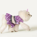 CuteBone Two Piece Dog Sports Dress Athleisure Leopard Print Puppy Pink Skirt Lightweight Small Dogs Girl Clothes Cat Apparel SPS01M