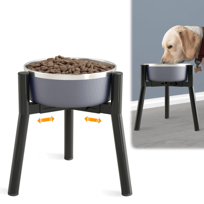 SHAINFUN Adjustable Dog Bowl Stand, Tall Elevated Feeder for 7-10.6