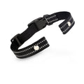 Collar Replacement Strap, Reflective Replacement Nylon Collar Strap Dog GPS Training Bark Receiver Collars, Durable Adjustable E Collar Straps for Small Medium Large Dogs, Black