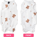 2 PCS Cat Recovery Suit Female Cat Onesie for Cats After Surgery Spay Abdominal Wounds, Kitten Surgery Recovery Suit Fem