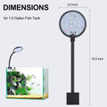 7W LED Small Aquarium Light, Betta Fish Tank Light for 1-5 Gallon, Kyymentto Clip on Fish Tank Light, Mini Aquarium Ligh