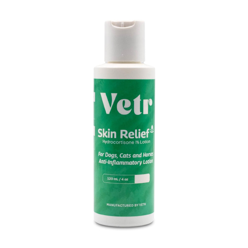 vetr Skin Relief Hydrocortisone Gel for Dogs - Topical Support for Itchy Skin and Hot Spots - 4 oz (120mL) - Vet-Formulated in USA
